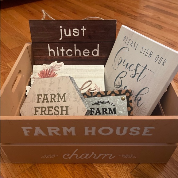 Rustic Wedding Signs and Decor Bundle - Picture 1 of 6